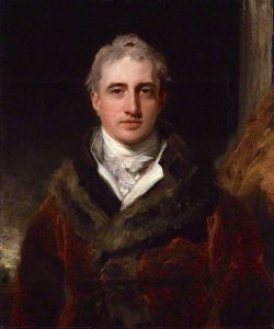 Robert Stewart, Viscount Castlereagh, 2nd Marquess of Londonderry by Thomas Lawrence c.1810. National Portrait Gallery. https://commons.wikimedia.org/wiki/File:Lord_Castlereagh_Marquess_of_Londonderry.jpg 