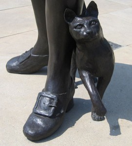 "Trim, the cat, in Donington, Lincolnshire at the feet of his master, Matthew Flinders. 218733" Photographer Rodney Burton, www.geograph.org.uk